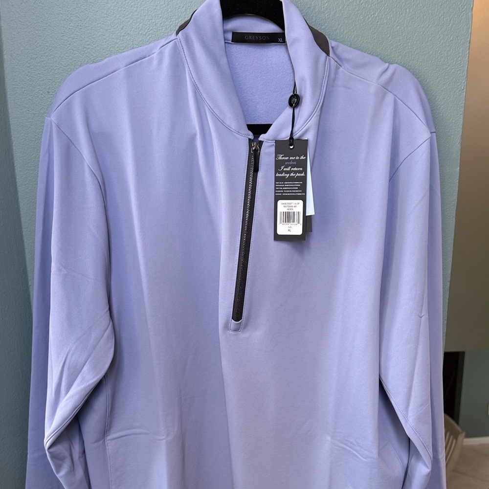 Greyson Light Lavender Heron Half Zip Jacket xl